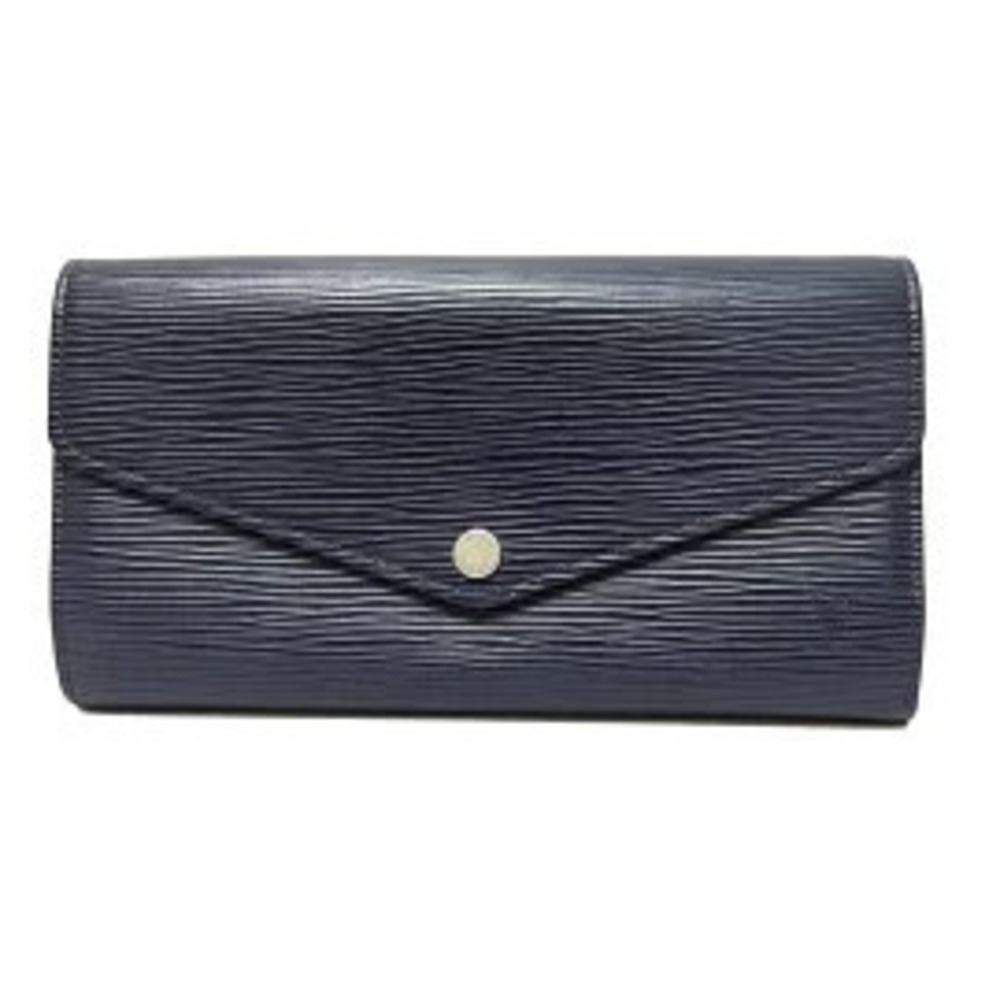LOUIS VUITTON Portefeuille Sarah Long Wallet Indigo Blue Leather